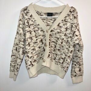 Cliche tweed sweater top